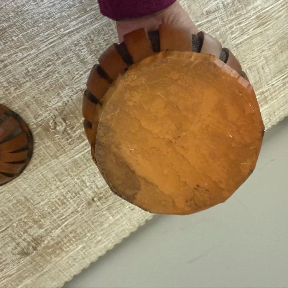 Brown Lantern Shaped Jar with Lid, UGC